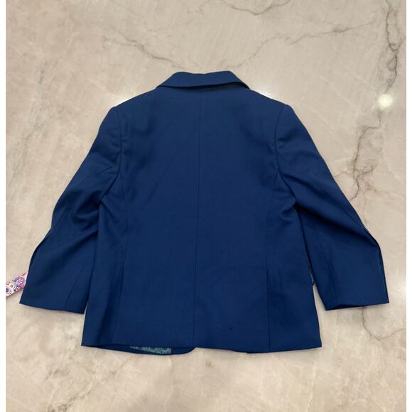 Isaac Mizrahi Blazer 2T Slim Fit Two-Button Blue Formal Jacket Toddler Boys NWT - Picture 3 of 9